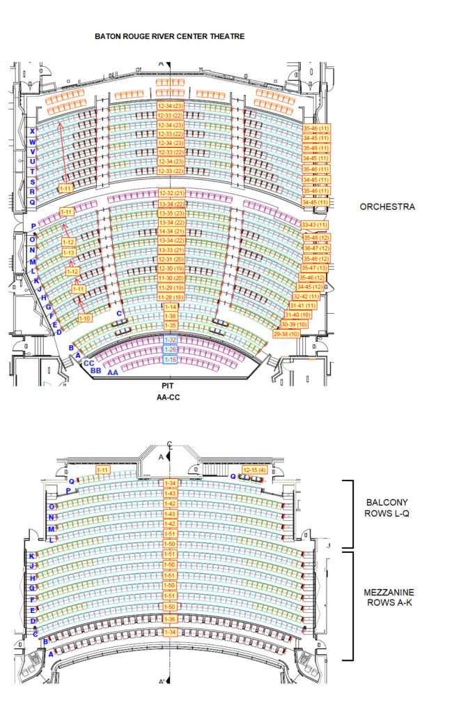 Baton River Center Theater Seating Chart
